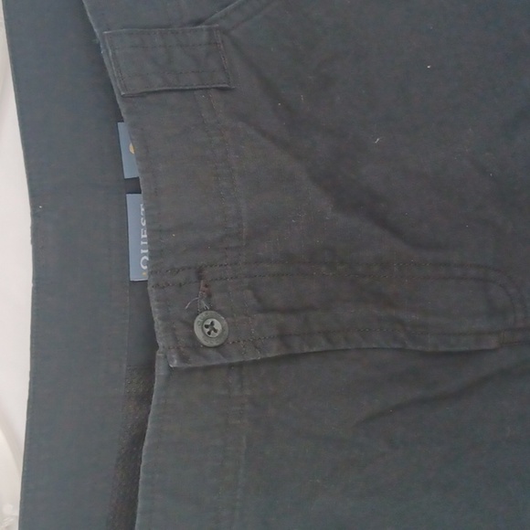 QUEST Women’s Navy Cargo Capri Hiking Pants Drawstring Leg and Waist, Size 14 - Picture 2 of 6